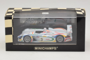 Audi R8 LMP #3 J. Herbert / R. Kelleners 24 Hours of Le Mans 2001 Minichamps 1:43 400010903 メタル - 画像 5/5