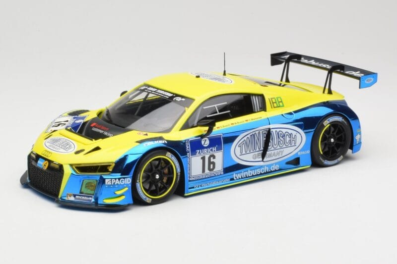 Audi R8 LMS #16 Twin Busch R. Rast / K. Busch 24h Nurburgring 2016 Minichamps 1:18 155161116 メタル