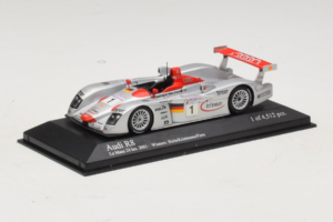 Audi R8 LMP #1 F. Biela / E. Pirro / T. Kristensen 24 Hours of Le Mans Winner 2001 Minichamps 1:43 400011201 メタル - 画像 2/4
