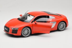 Audi R8 V10 レッド Welly 1:18 18052W メタル - 画像 2/8