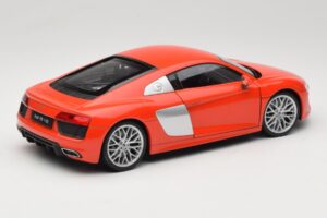 Audi R8 V10 レッド Welly 1:18 18052W メタル - 画像 3/8