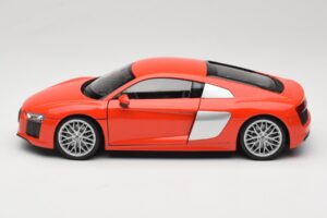 Audi R8 V10 レッド Welly 1:18 18052W メタル - 画像 4/8