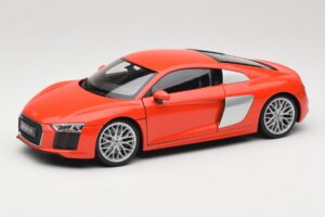 Audi R8 V10 レッド Welly 1:18 18052W メタル