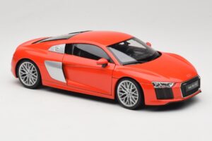 Audi R8 V10 レッド Welly 1:18 18052W メタル - 画像 6/8