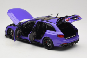 Audi RS4 B9 Avant Darwin Pro パープル Kilo Works 1:18 KLW002301 メタル - 画像 5/8