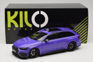 Audi RS4 B9 Avant Darwin Pro パープル Kilo Works 1:18 KLW002301 メタル - 画像 8/8