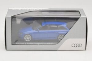 Audi RS4 B8 Avant Nogaro Blue クリスマス セレクション 2014 Minichamps 1:43 AUDI003 メタル - 画像 4/4