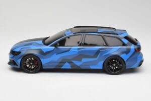 Audi RS6 C7 Avant GMK ブルー & ブラック GT Spirit 1:18 GT799 レジン - 画像 3/6