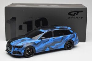 Audi RS6 C7 Avant GMK ブルー & ブラック GT Spirit 1:18 GT799 レジン - 画像 6/6