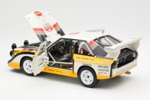 Audi Sport Quattro S1 #5 W. Rohrl / C. Geistdorfer Rally Sanremo Winner 1985 AUTOart 1:18 88503 コンポジット - 画像 5/8