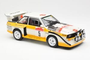 Audi Sport Quattro S1 #5 W. Rohrl / C. Geistdorfer Rally Sanremo Winner 1985 AUTOart 1:18 88503 コンポジット - 画像 6/8