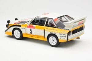 Audi Sport Quattro S1 #5 W. Rohrl / C. Geistdorfer Rally Sanremo Winner 1985 AUTOart 1:18 88503 コンポジット - 画像 7/8