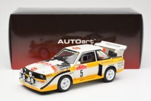 Audi Sport Quattro S1 #5 W. Rohrl / C. Geistdorfer Rally Sanremo Winner 1985 AUTOart 1:18 88503 コンポジット - 画像 8/8
