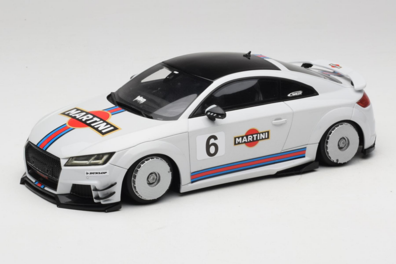 Audi TT ABT RS 8S Martini グレー GT Spirit 1:18 GT152-C1 レジン