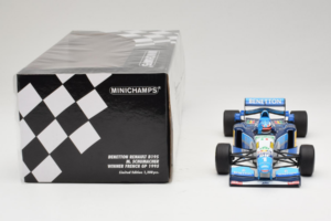 Benetton B195 Renault #1 M. Schumacher Benetton Formula French Grand Prix Winner 1995 Minichamps 1:18 100950001 メタル - 画像 6/7