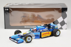 Benetton B195 Renault #1 M. Schumacher Benetton Formula French Grand Prix Winner 1995 Minichamps 1:18 100950001 メタル - 画像 7/7
