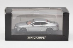 Bentley Continental GT グレー ブラックホイール付き Minichamps 1:43 BENTLEY001 メタル - 画像 4/4