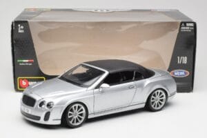 Bentley Continental Supersports カブリオレ 1st Gen シルバー Bburago 1:18 18-11037S メタル - 画像 8/8
