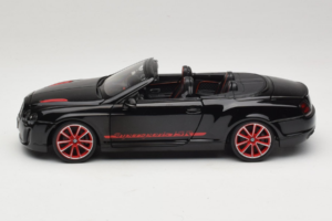 Bentley Continental Supersports ISR カブリオレ ブラック レッドホイール Bburago 1:18 18-11035 メタル - 画像 4/8