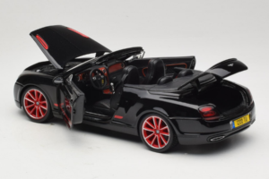 Bentley Continental Supersports ISR カブリオレ ブラック レッドホイール Bburago 1:18 18-11035 メタル - 画像 5/8