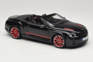 Bentley Continental Supersports ISR カブリオレ ブラック レッドホイール Bburago 1:18 18-11035 メタル - 画像 6/8