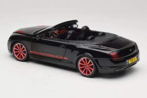 Bentley Continental Supersports ISR カブリオレ ブラック レッドホイール Bburago 1:18 18-11035 メタル - 画像 7/8