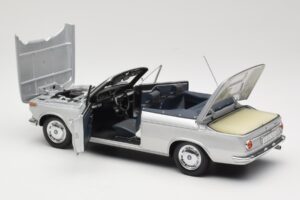 BMW 1600 カブリオレ シルバー Minichamps 1:18 80430145819 メタル - 画像 5/8