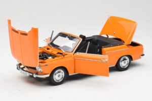 BMW 1600 E10 カブリオレ オレンジ Minichamps 1:18 100021030 メタル - 画像 2/8