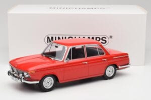 BMW 1800 Ti カーマイン レッド Minichamps 1:18 107024001 メタル - 画像 6/6