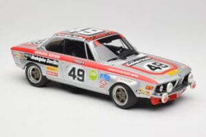 BMW 2800 CS E9 #49 Team Schnitzer G. Herzog / H. Heyer 24 Hours of Spa 1972 Minichamps 1:18 155722749 メタル - 画像 4/6