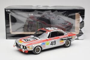BMW 2800 CS E9 #49 Team Schnitzer G. Herzog / H. Heyer 24 Hours of Spa 1972 Minichamps 1:18 155722749 メタル - 画像 6/6