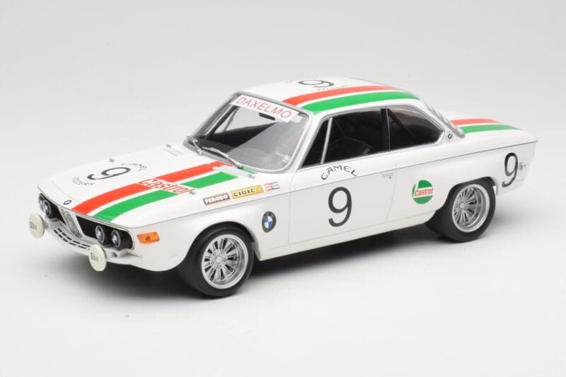BMW 2800 CS E9 #9 Castrol BMW T. Moorkens / E. Haxhe 24 Hours of Spa 1971 Minichamps 1:18 155712709 メタル