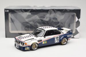 BMW 3.0 CSL E9 Garage Du Bac #76 P. Depnic / H. Coulon 24 Hours of Le Mans 1977 Minichamps 1:18 155772576 メタル - 画像 6/6