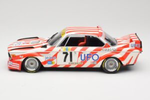 BMW 3.0 CSL E9 #71 Luigi Racing P. Xhenceval / J. Dieudonné 24 Hours of Le Mans 1977 Minichamps 1:18 155772571 メタル - 画像 3/6