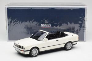 BMW 325i E30 カブリオレ Alpine ホワイト Norev 1:18 183213 メタル - 画像 6/6