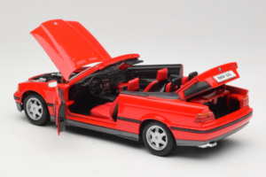 BMW 325i E36 カブリオレ レッド Maisto 1:18 50229 メタル - 画像 5/8