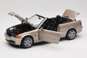 BMW 328i E46 カブリオレ Sand Beige Metallic Kyosho 1:18 80430009756 メタル - 画像 2/9