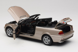 BMW 328i E46 カブリオレ Sand Beige Metallic Kyosho 1:18 80430009756 メタル - 画像 6/9