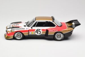 BMW 3.5 CSL E9 #45 Hermetite T. Walkinshaw / J. Fitzpatrick 24 Hours of Le Mans 1976 Minichamps 1:18 155762645 メタル - 画像 3/6