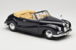 BMW 502 カブリオレ ブラック Maisto 1:18 31817 メタル - 画像 6/8