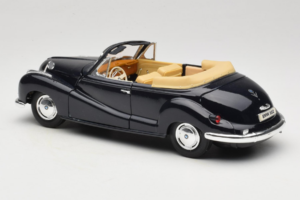 BMW 502 カブリオレ ブラック Maisto 1:18 31817 メタル - 画像 7/8