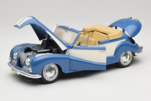 BMW 502 カブリオレ ブルー Tchibo 1:18 45396 メタル - 画像 2/8