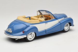 BMW 502 カブリオレ ブルー Tchibo 1:18 45396 メタル - 画像 3/8