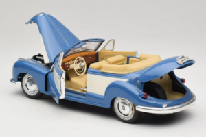 BMW 502 カブリオレ ブルー Tchibo 1:18 45396 メタル - 画像 5/8