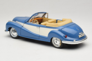 BMW 502 カブリオレ ブルー Tchibo 1:18 45396 メタル - 画像 7/8