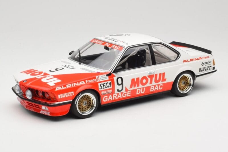 BMW 635 CSi E24 #9 Hollinger / P. Giroix Garage du Bac 24 Hours of Spa 1984 Minichamps 1:18 155842509 メタル