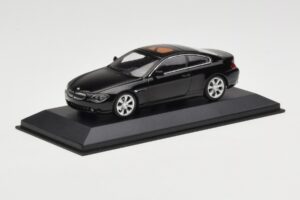 BMW 645i E63 ブラック Minichamps 1:43 80420393306 メタル - 画像 3/5