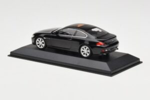 BMW 645i E63 ブラック Minichamps 1:43 80420393306 メタル - 画像 4/5