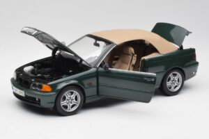 BMW 3 E46 カブリオレ グリーン Kyosho 1:18 80430009757 メタル - 画像 2/8