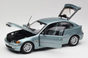 BMW 325Ti E46 Compact ライトブルー メタリック Kyosho 1:18 80430024439 メタル - 画像 2/8